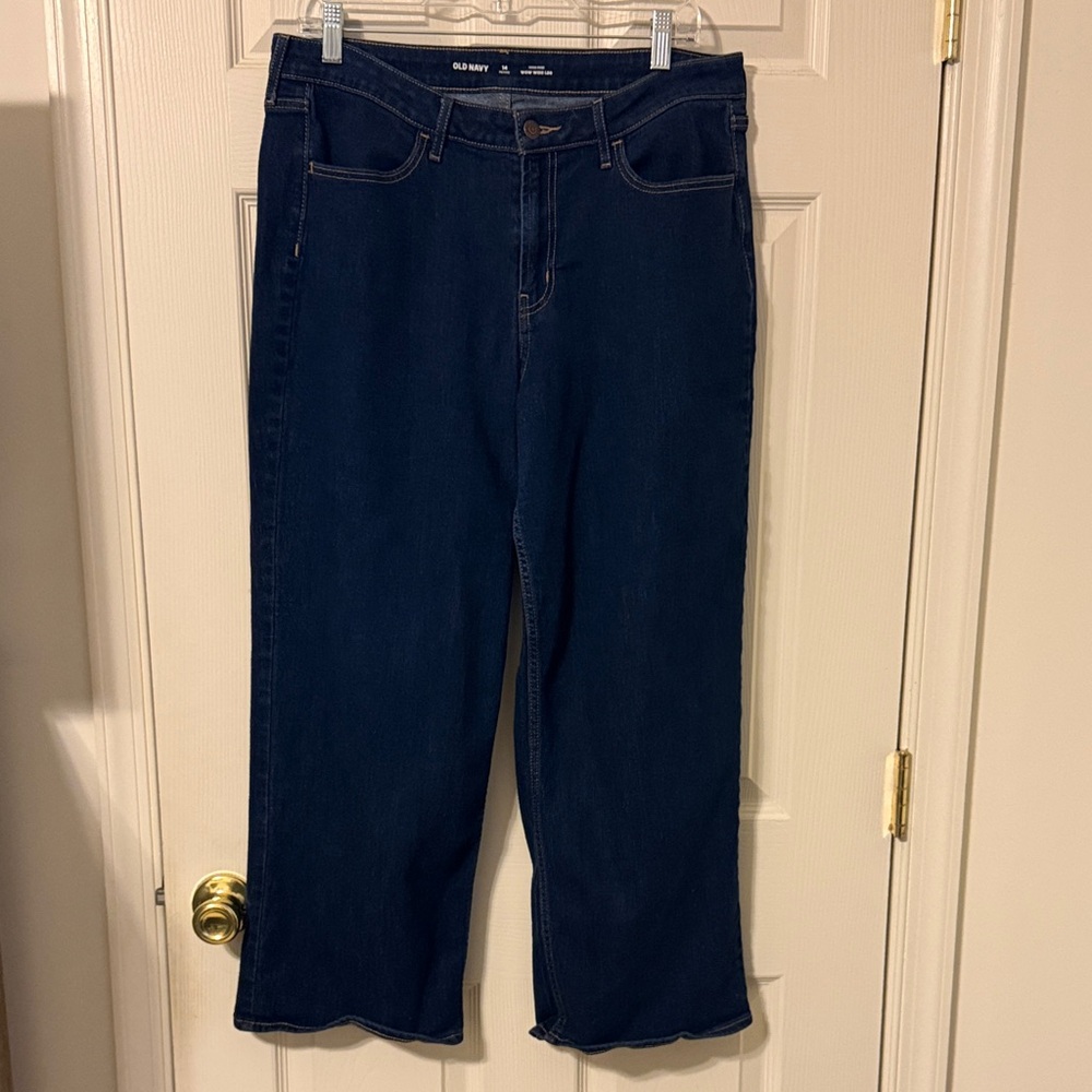 Old Navy Wow Wide Leg Deep Blue Jeans